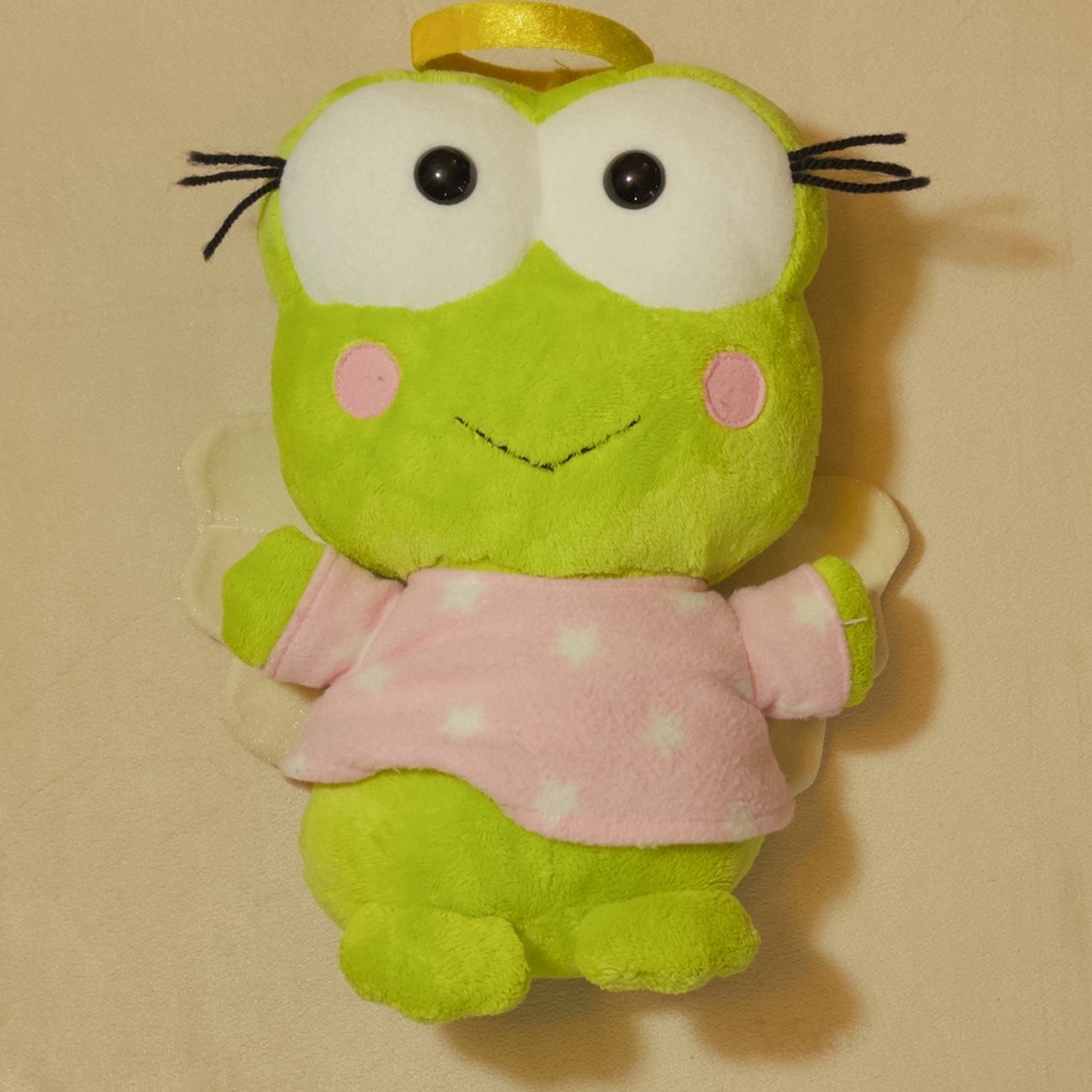 RARE 2005 11" Sanrio Keropi Angel Plush Stuffed Toy Japan Limited Edition